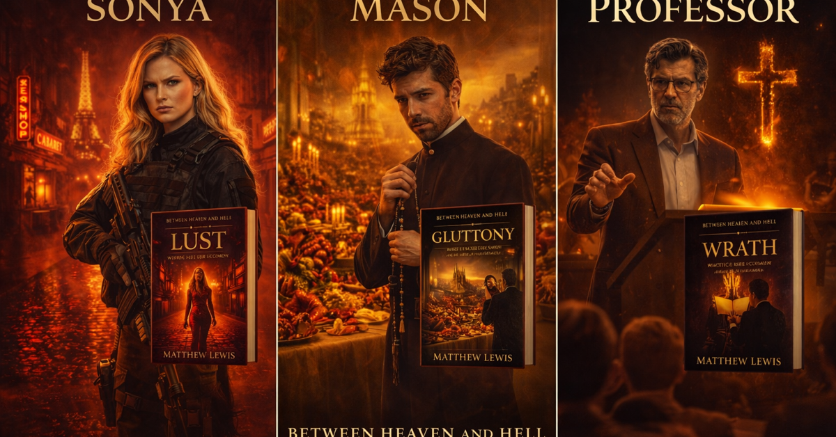 Sonya, Mateo, and the Professor — Lust, Gluttony, Wrath